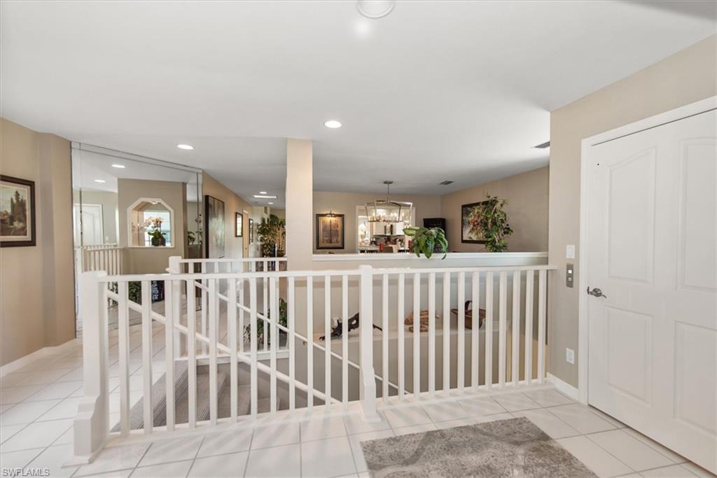 staircase and private elevator