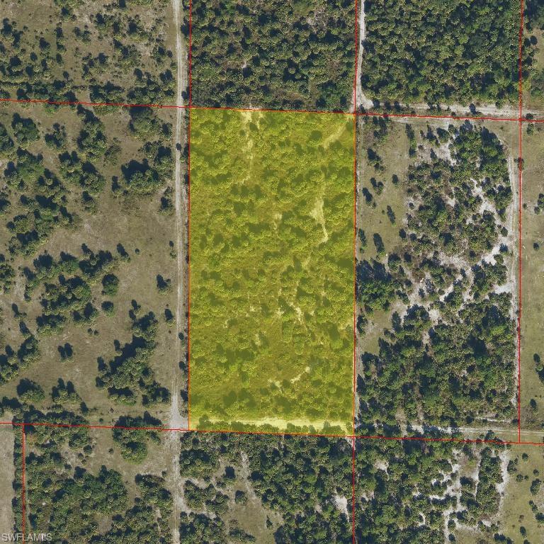 Aerial Property Map. Indicating the boundaries and geographical features of the property