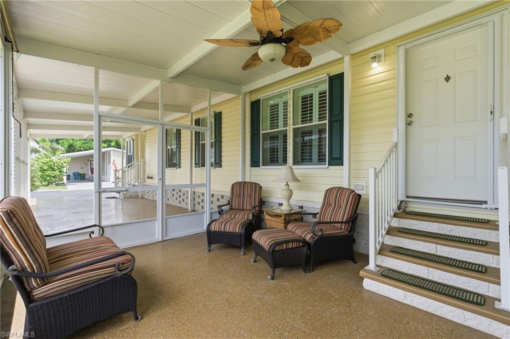 Florida Room and entrance to Family room.