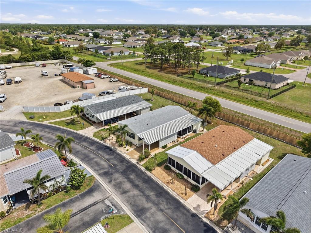 House is second from end and storage lot for boats and RVs.