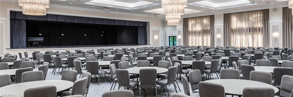Theater and social room with bar