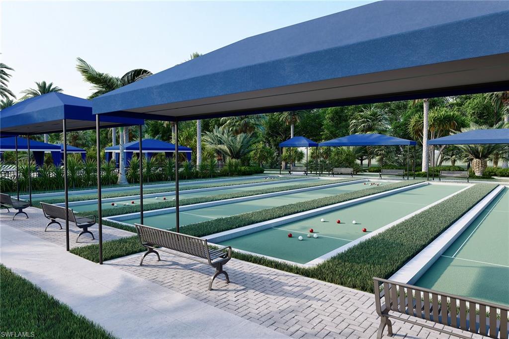 4 bocci courts