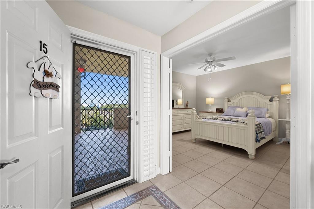 Front entry with security screen door
