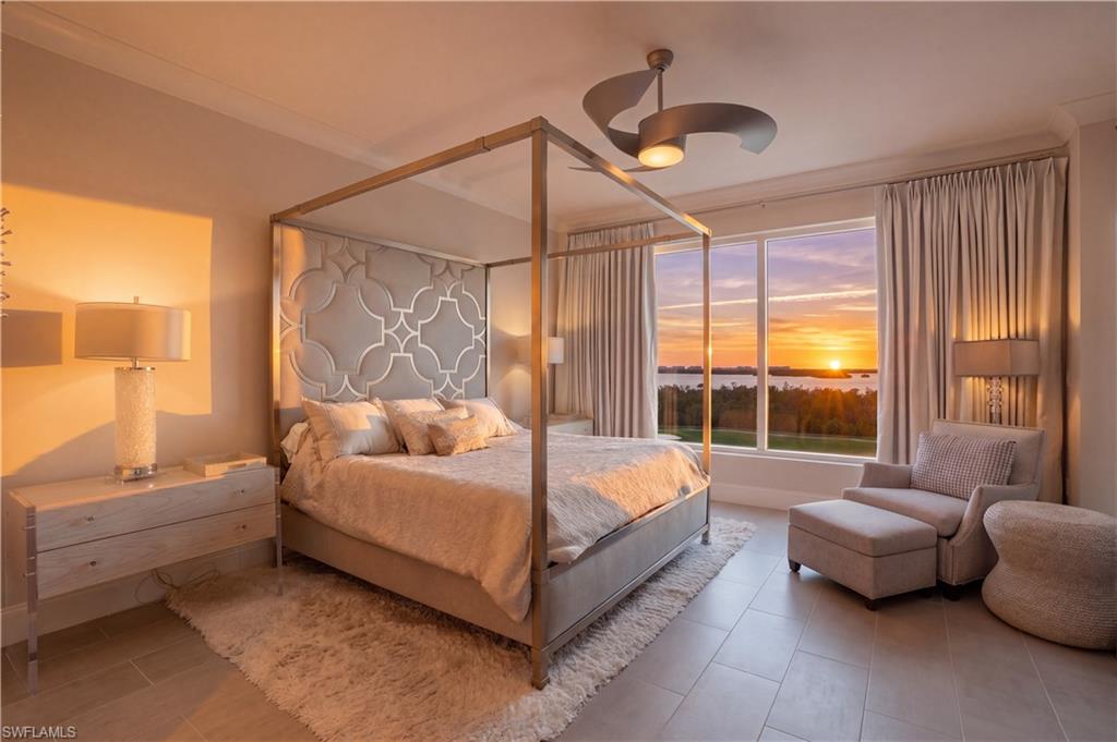 Following a day at the beach club or on the golf course, this lovely primary suite is where you will happily "recharge."