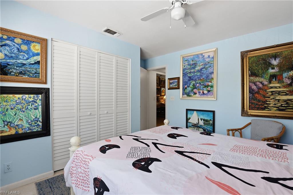 Light blue wall color with white baseboards