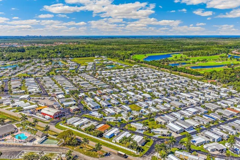 Aerial view of the community.