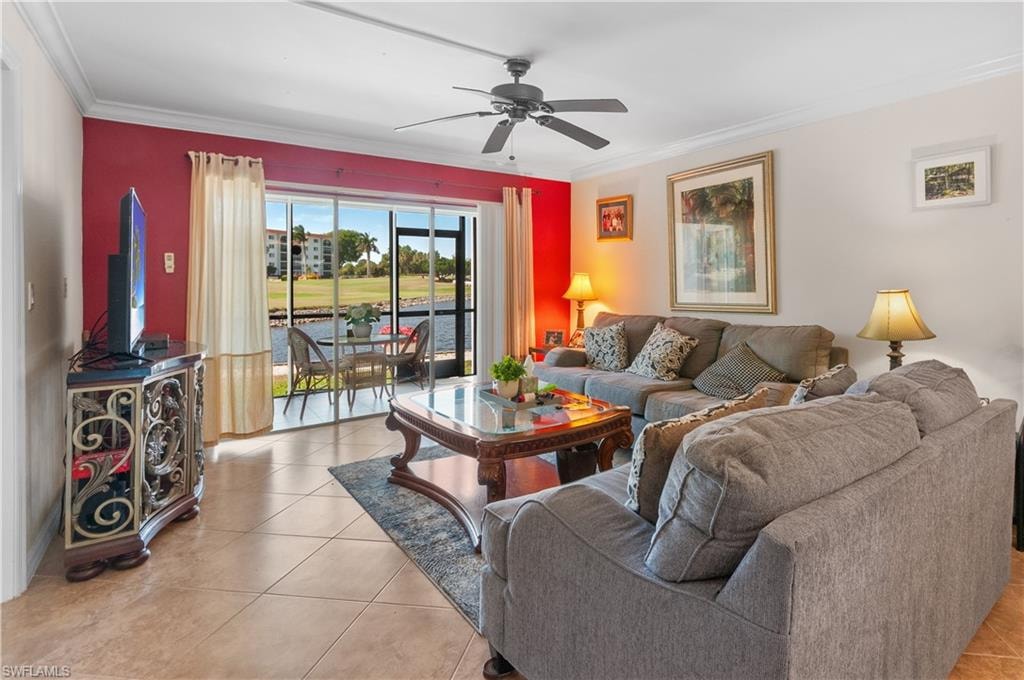 Tile floors throughout, wonderful water views