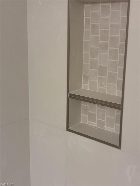 Brand new shower in guest bathroom