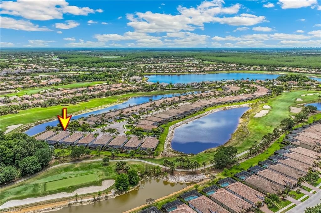 Aerial of neighborhood