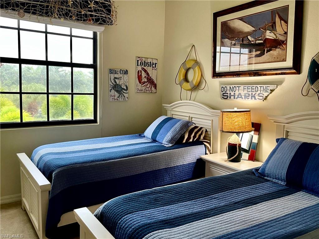 Second  guests/kids bedroom with pool view