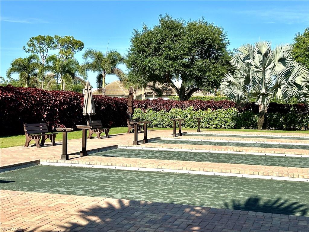 Bocce courts.
