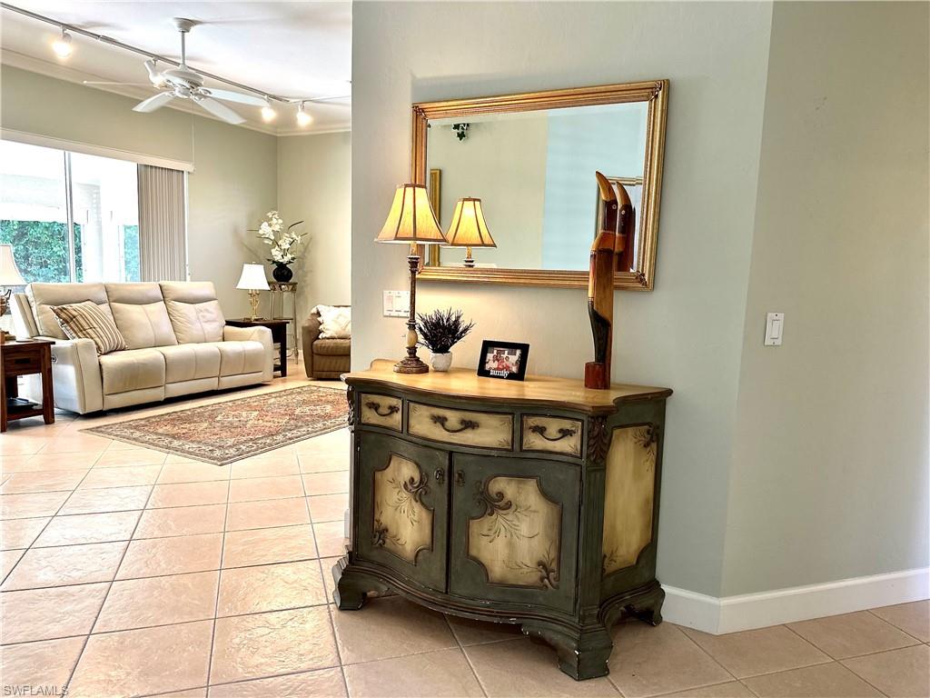 There is a nice flow from the foyer in the living room.