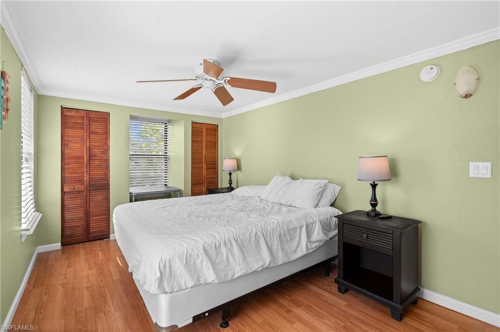 Bedroom with ample closet space - Virtually Edited Image