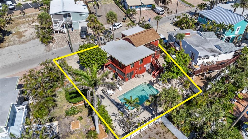 Wow! Huge Pool! Bird's eye view of the property - Virtually Edited Exterior Image