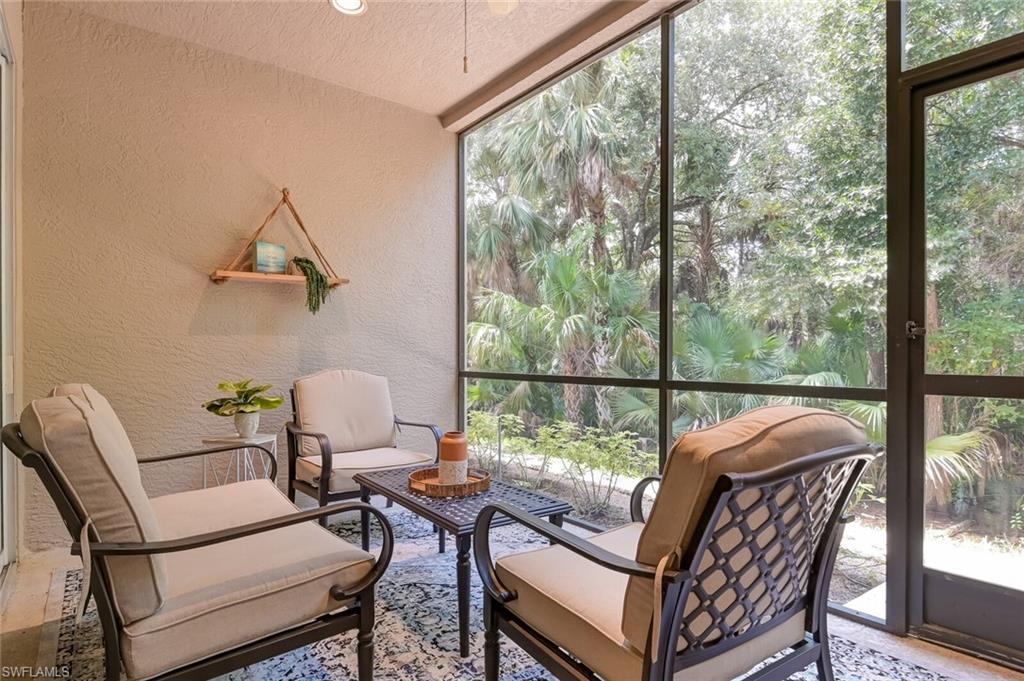 Screened-in Lanai with preserve view
