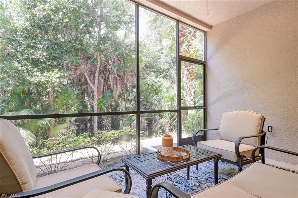 Screened-in Lanai with preserve view