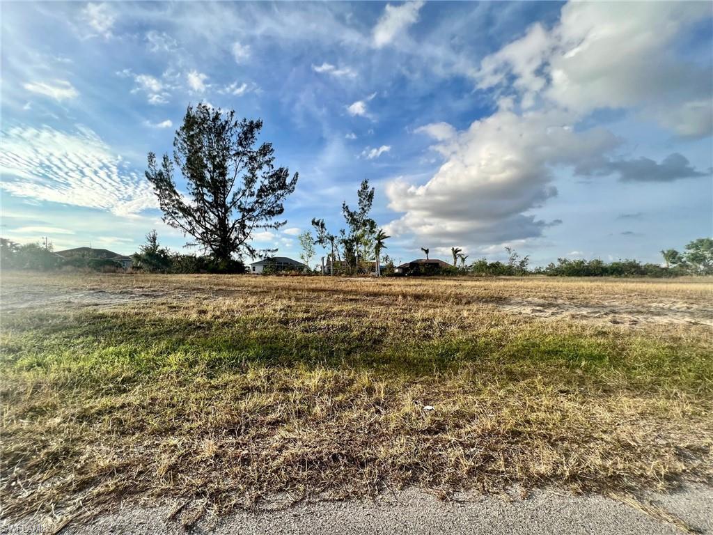 View of yard with a rural view
