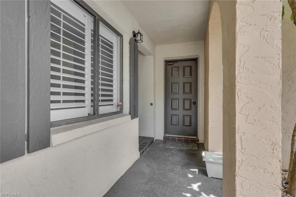 View of entry and storage unit