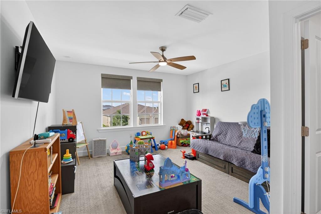 Bedroom being used as playroom