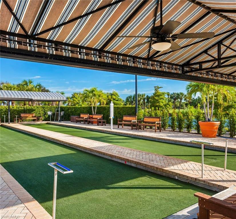 Enjoy friendly competition and outdoor leisure at the community’s beautifully designed bocce courts and shaded seating areas.