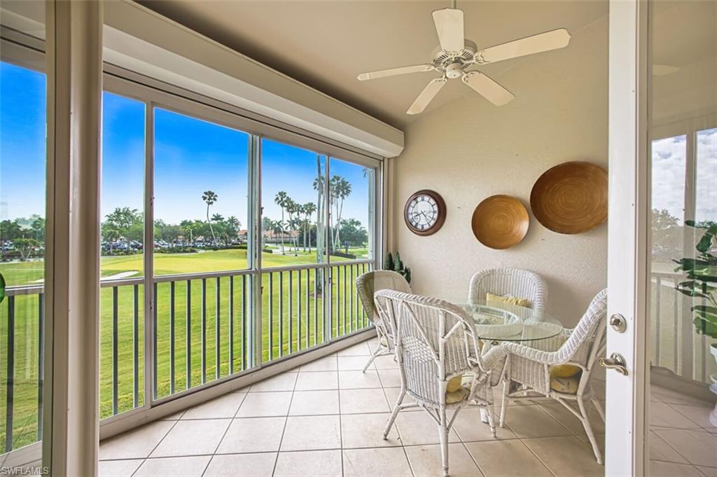 Lanai overlooking the golf course