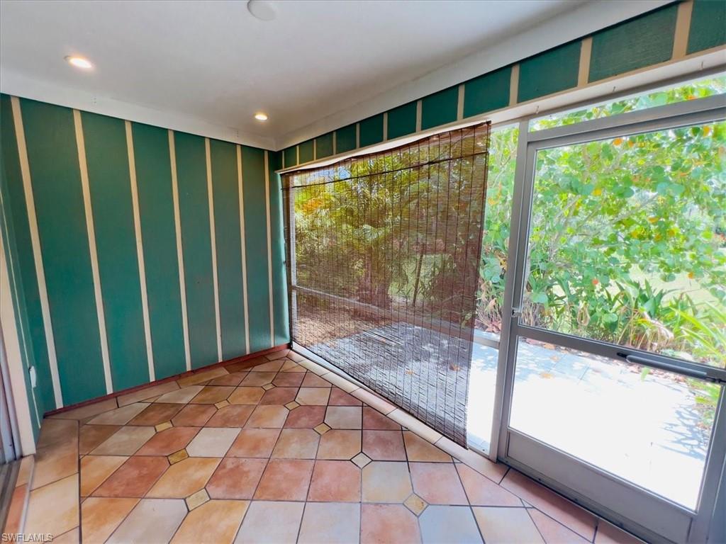 Screened-in Lanai with Patio outside & southern exposure