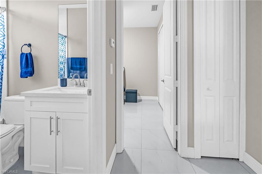 Guest Bathrom in between bedroom #2 & bedroom #3