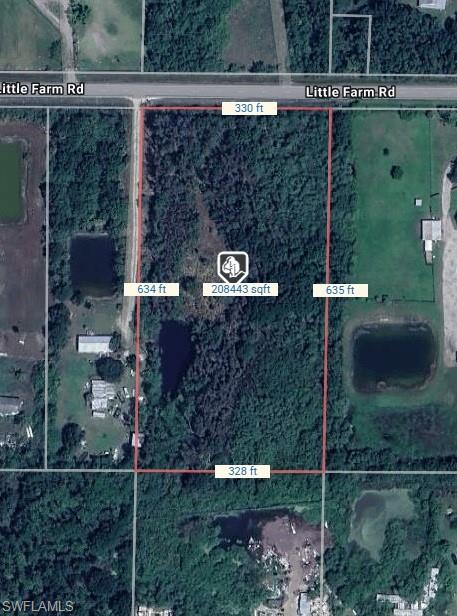 Map / location with property parcel outlined