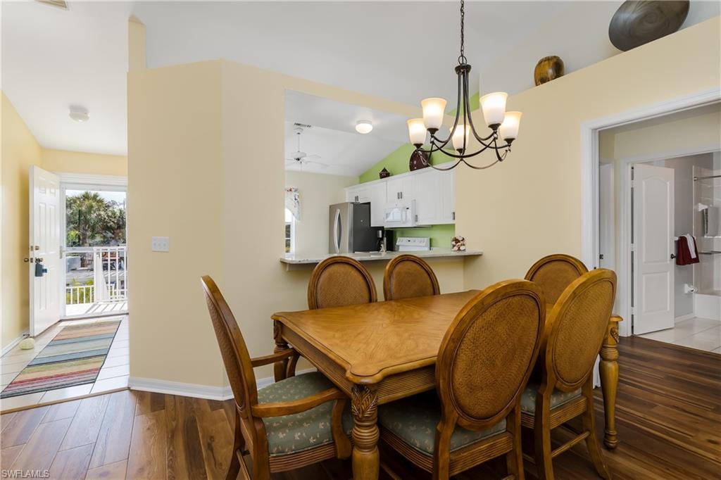 Entry Hallway and dining table