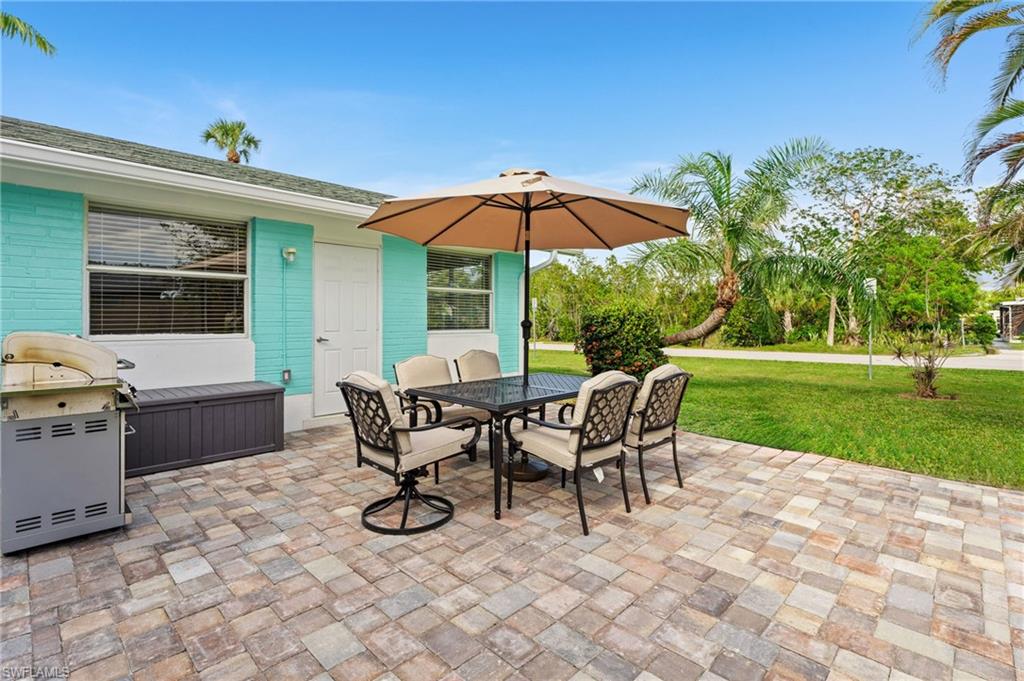 Large outdoor patio