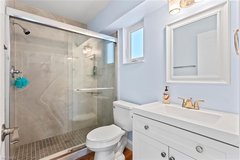 First floor bathroom #4, with easy pool access