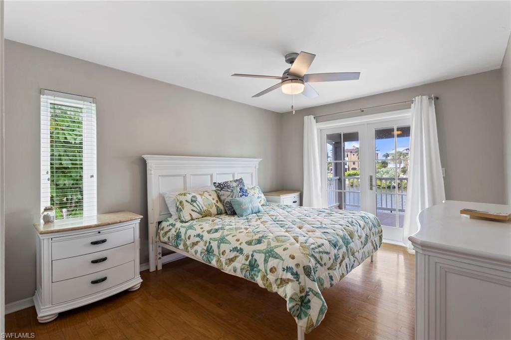 Bedroom 4 with french doors onto balcony