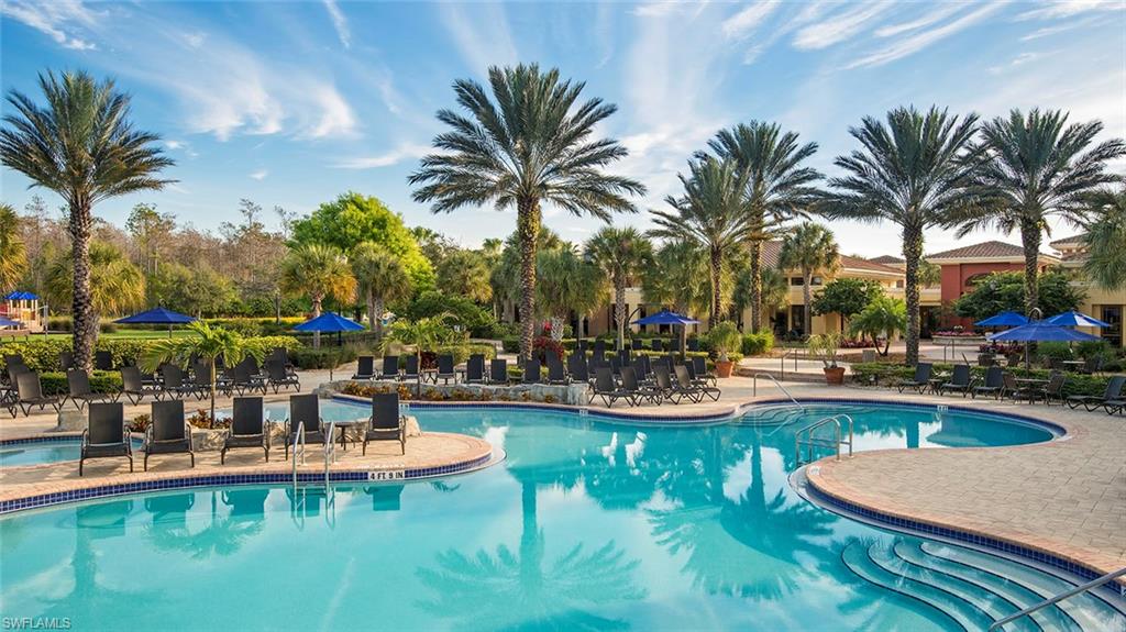 Pool featuring a patio area and fence