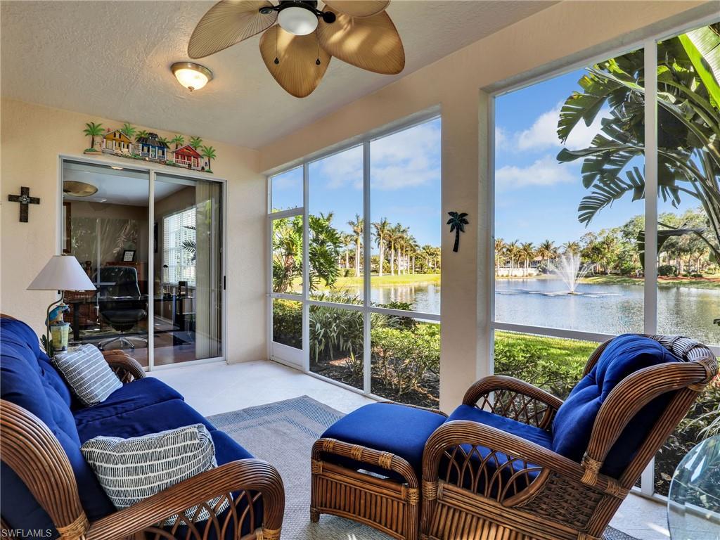 Lanai With Lake View & Water Feature