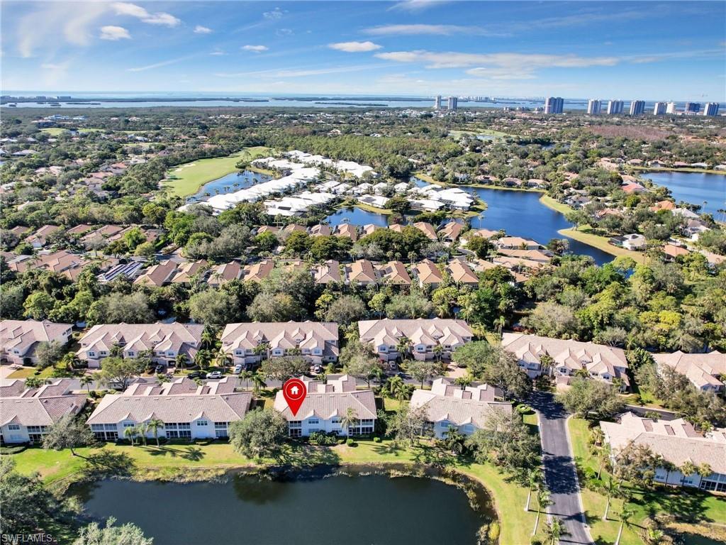Aerial View of Condo with Gulf in the Distance