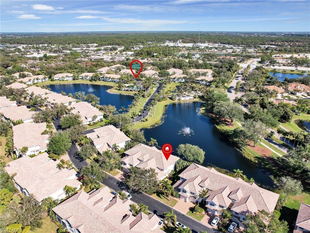 Aerial View of Condo Showing Distance to Southbridge Community Pool