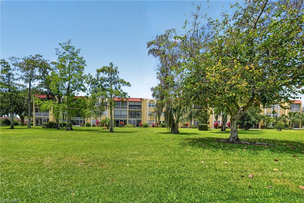Open green space around the unit