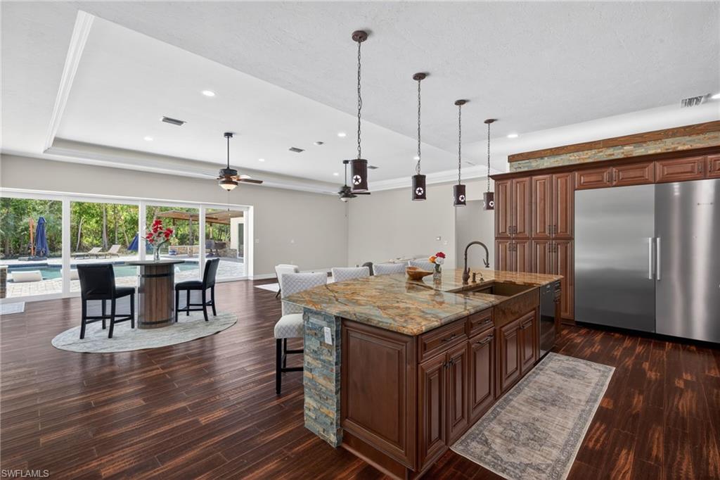 Custom Chef's Kitchen with Two Islands