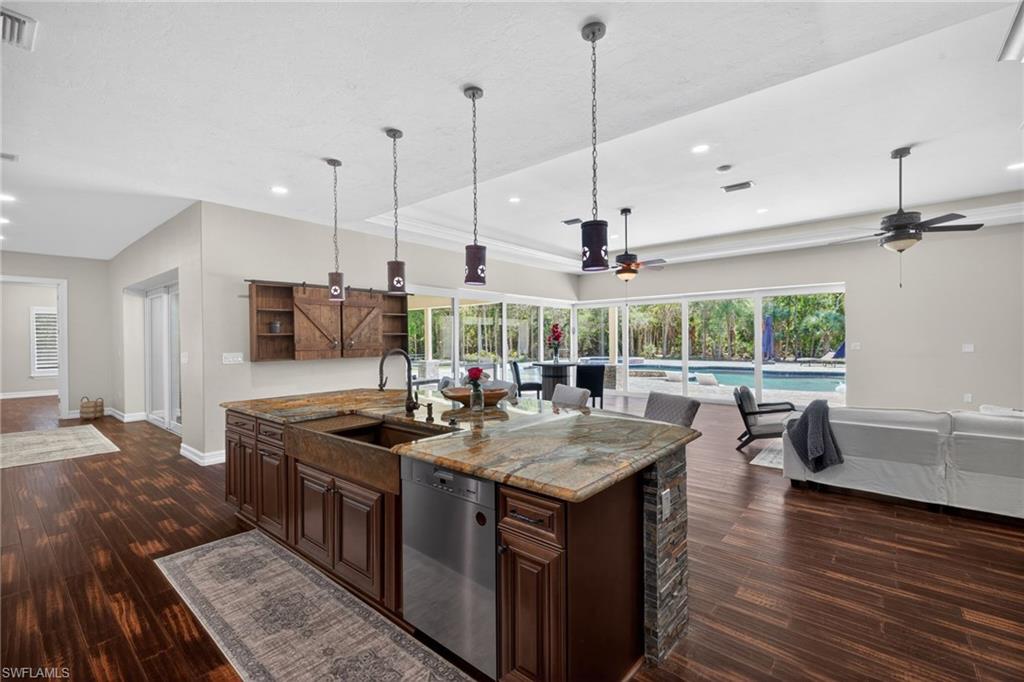 Custom Chef's Kitchen with Two Islands