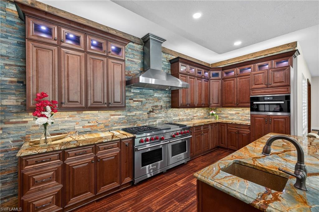 Custom Chef's Kitchen with Two Islands