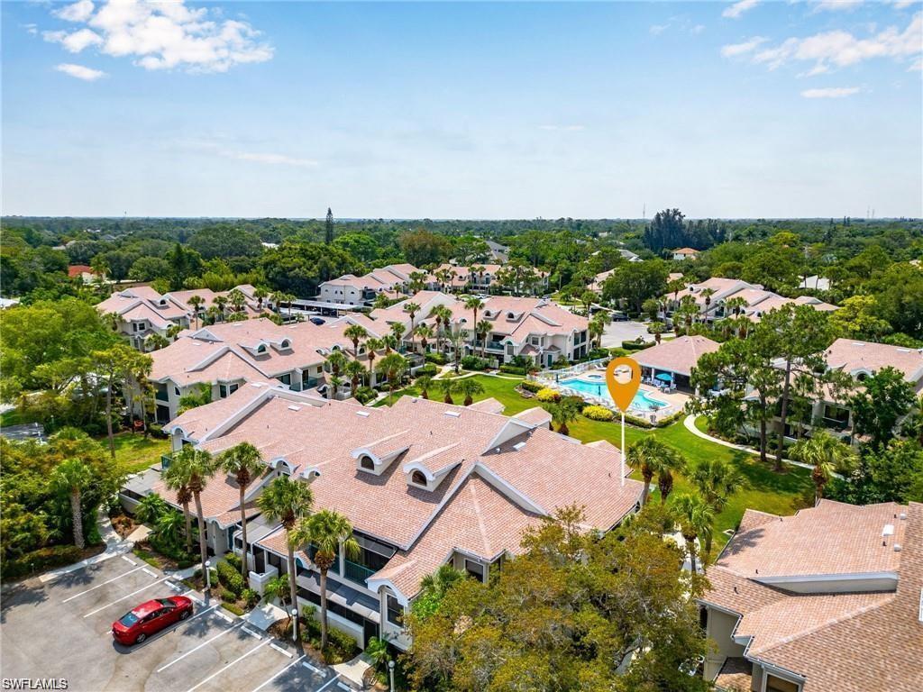 Aerial view featuring a residential view