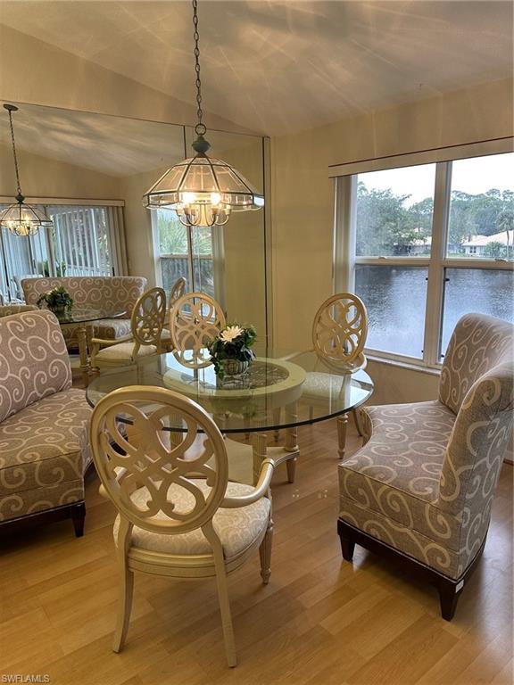 Beautiful lake views from dining room.