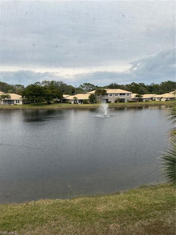 Lake with fountain view
