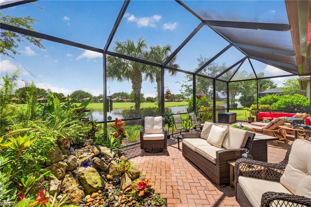 Expansive Paved & Screened Patio