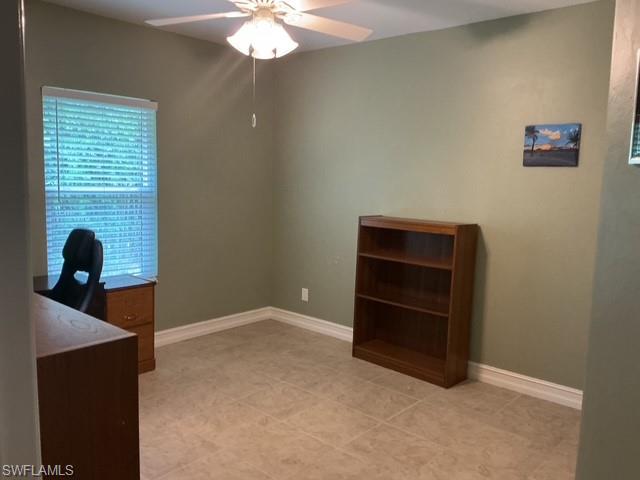And fourth bedroom is being used as storage for now. This is the third bedroom as office. Large closets in all bedrooms