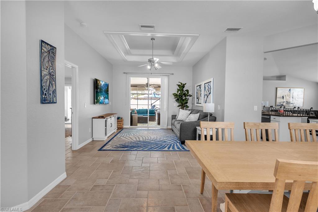open dining & living room