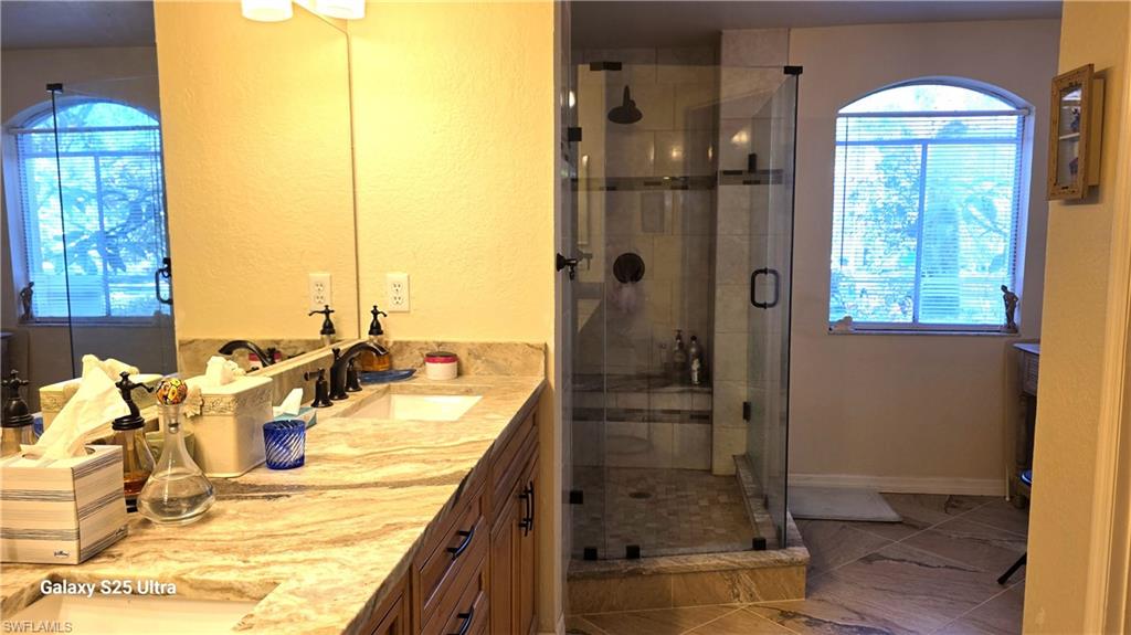Remodeled Master with  Big Glass Shower!
