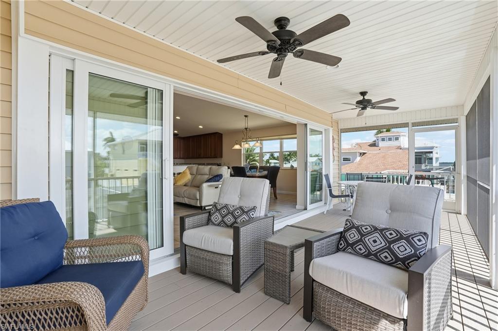 Screened-in Lounge Area - Virtually Edited Image