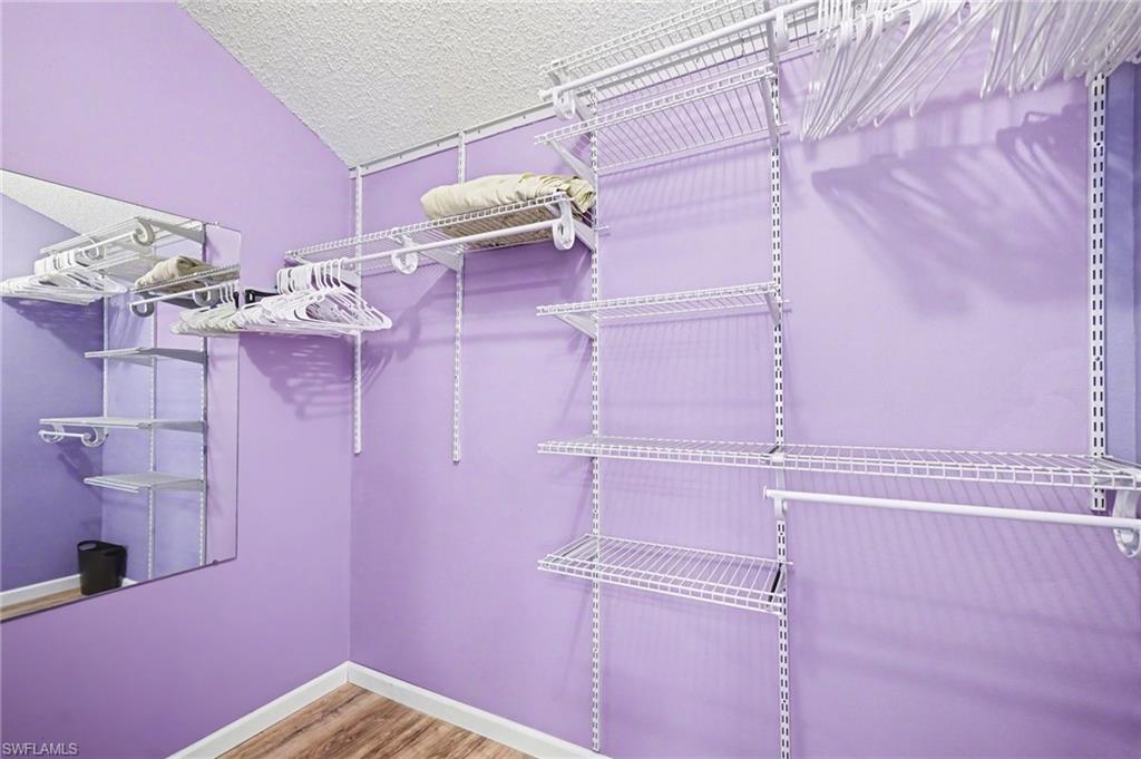 Large walk in closet in upstairs bedroom