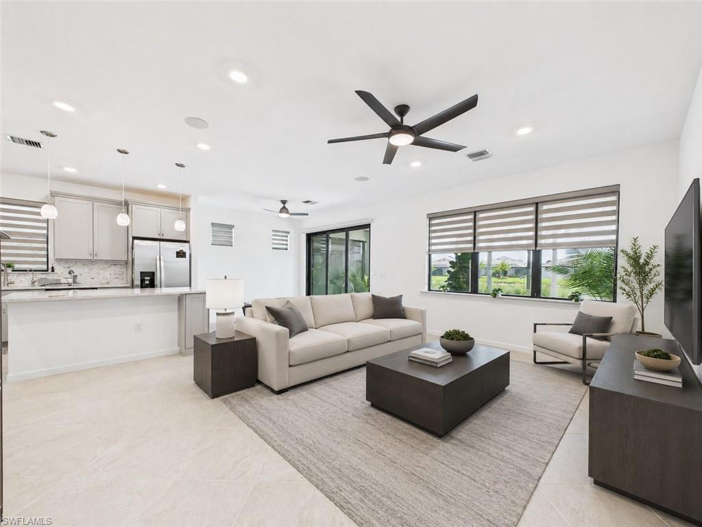 Virtually Staged Living Room for Furniture